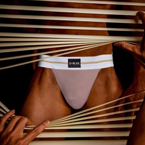 ORLVS Free Shipping Man Underwear Sexy Men Briefs Modal Mens Briefs Gay U Convex Underpants Male Bikini Soft Lingerie OR6109