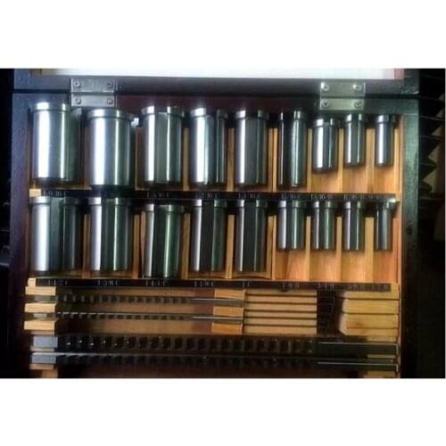 30pcs Keyway Broach Set Inch Sized 5pcs Broaches 1/2''-1-1/2'' 18pcs Bushings and 7pcs Shims HSS Keyway Tool for CNC Machine New