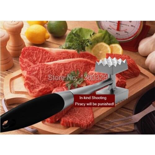 Novelty Cooking Tools Zinc Alloy Needle Meat Steak Tenderizer Two-sided Hammer Kitchen Utensils Tools Accessories Freeshipping