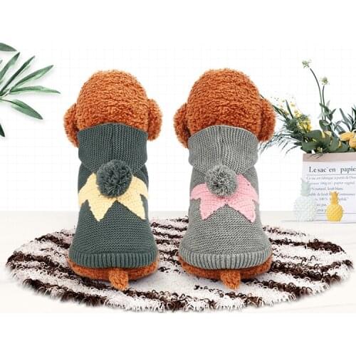 Pet dog clothes winter warm dog coat sweater dog shirt for small dogs Pet Product 2 color 5 sizes