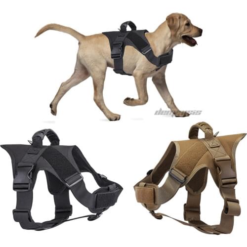 Hunting Military Dog Vest Tactical Paintball Equipment Shooting Airsoft Pet Vest Handle Army Cs Service Working Dog Harness