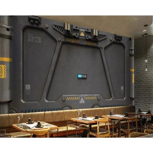 Beibehang Custom wallpaper 3d papel de parede photo mural industrial wind digital factory door decoration background wall paper