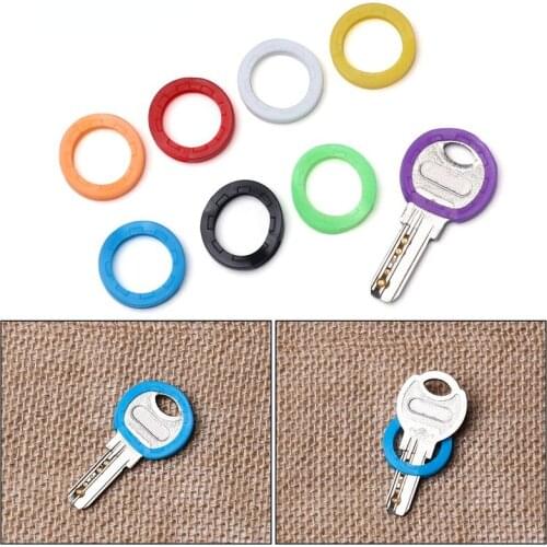 Sale Hot Affordable 10 PCS Concise Fashion Hollow Multi Color Rubber Soft Key Locks Keys Cap Key Protector Topper Keyring