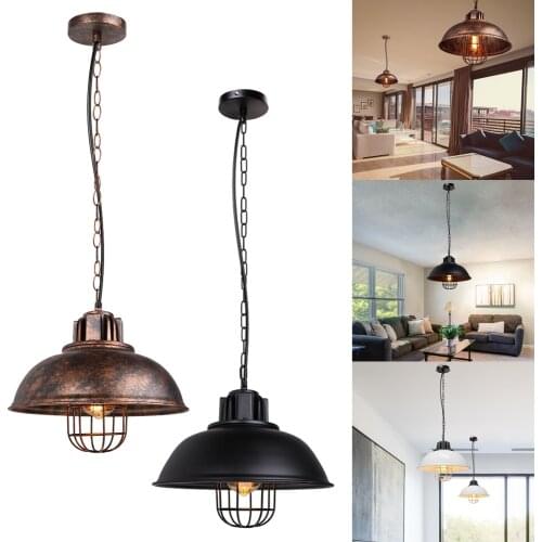 Retro Industrial Pendant Lights Vintage Hanging Light Lamp Pendant Ceiling Lamps Led Loft Bar Restaurant Living Room Decoration