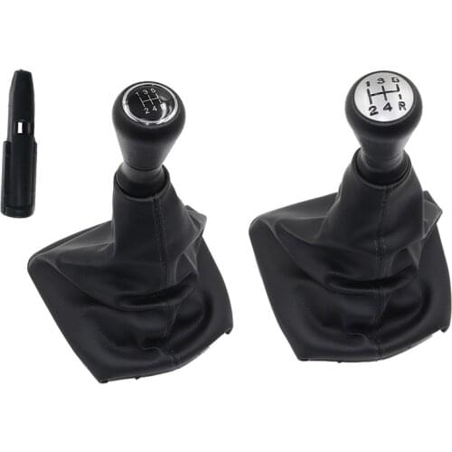 Chrome & Leather Gear Stick Shift Knob Handle Fabric Gear Shift Knob For Citroen C2 C4 Picasso for Peugeot 307 308 3008