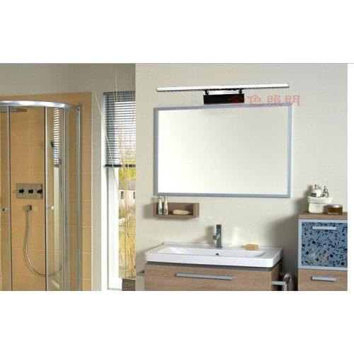 Led mirror light brief fashion waterproof anti-fog stainless steel mirror light fashion wall lamp bathroom lamp Length 40cm