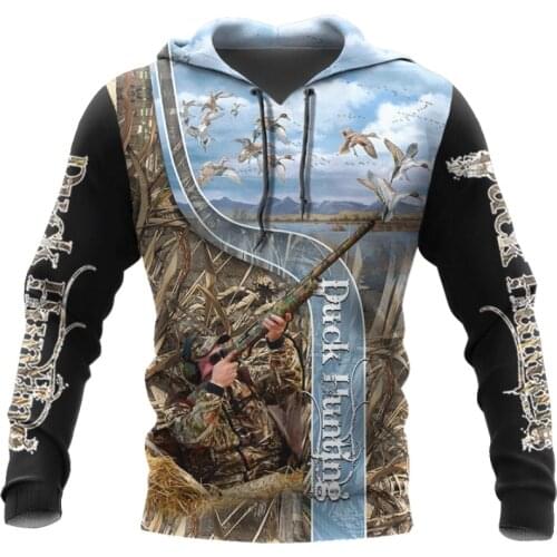 Duck Hunting 3D All Over Printed hoodies for Men and Women Harajuku Fashion Hooded Sweatshirt Street costume sudadera hombre