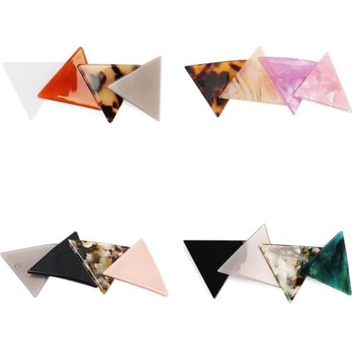 Triangle Hair Clip for Women Fashion French Barrette Geometric Hair Barrette Hair Pins Clips Hairwear Jewelry Hair Accessories