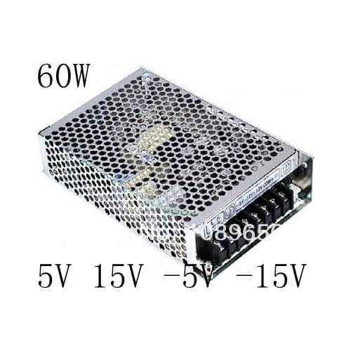 High quality quad Output Switching power supply 60W 5V 15V -5V -15V 5.5A 1.5A 0.5A 0.5A ac dc power supply ac dc converter Q-60C