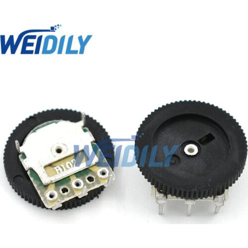 10PCS/LOT 16*2mm Single Gear tuning potentiometer B102 1K 3Pin Dial Potentiometer