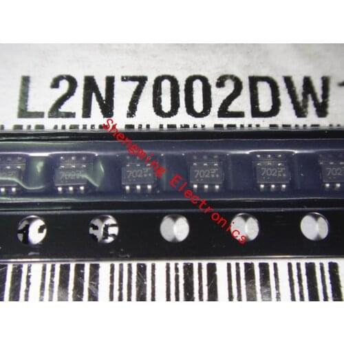 100PCS 2N7002DW 2N7002 702 SOT363-6 smd transistor