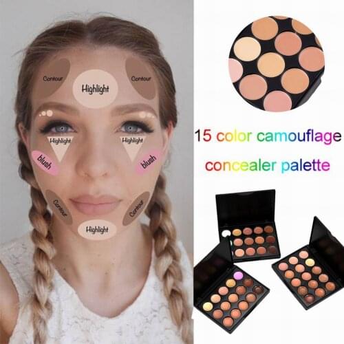 15 Colors Professional Concealer Face Cream Palette Foundation Facial Cream Palettes Cosmetic Contouring Makeup Dropshipping