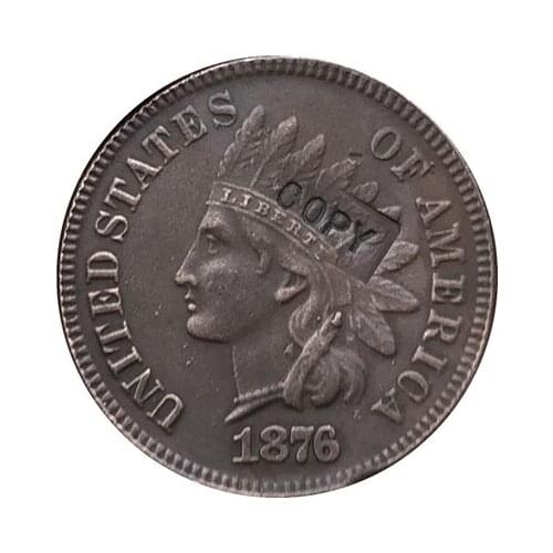 1876 Indian head cents coin copy