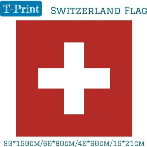 2pcs Flag * Flying Flag Home Decoration Swiss Switzerland High Quality Indoor National Flag Polyester Outlast Printed Illinotech