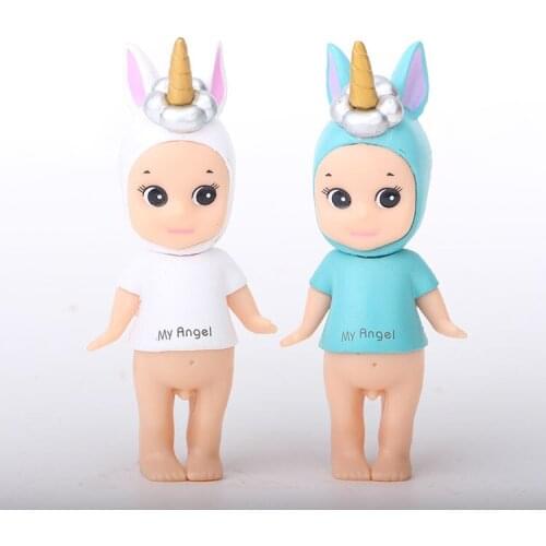 2pcs/set Sonny Angel Party Series Cute Seabed Animals Unicorn Dolls Action Figure Model Toys Kids Christmas Gifts