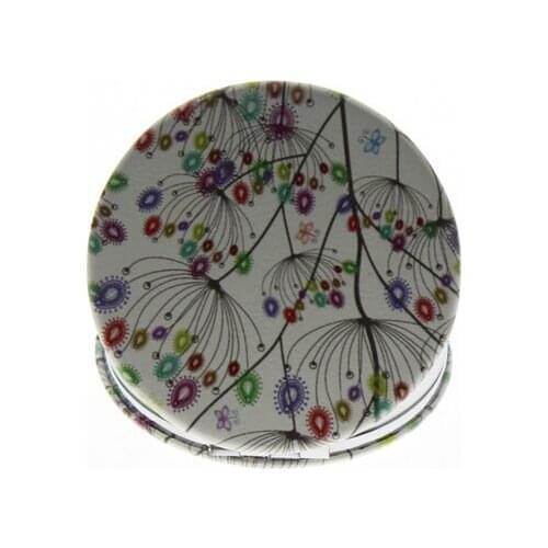 6cm Round Double Sided Stainless Steel Folding Portable Cute Small Best Vanity Mirror