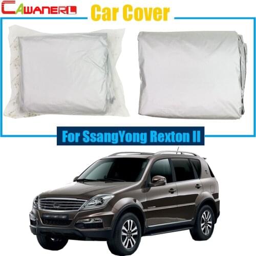 Cawanerl Car Cover SUV Anti UV Rain Snow Sun Resistant Protector Cover For SsangYong Rexton II