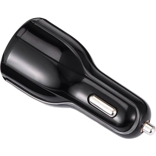 Black 2 Dual Port USB Fast Car Charger Quick Charge 3.0 for Phone