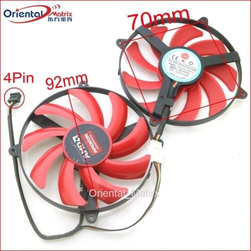 FDC10U12D9-C DC12V 0.45A VGA Fan For AMD R9 Graphics Card Cooler Cooling Fan