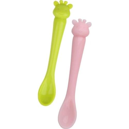 Spoon For Baby Utensils Set Auxiliary Food Silicone Gel Spoon Baby Learn To Eat Training Bendable Soft Spoon Children Tableware