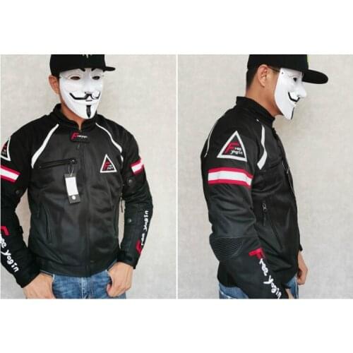 Fashion Summer Thin Motorcycle Riding Suits Mens Racing Suits Motorcycle Anti-fall Jacket Mesh Breathable Jacket