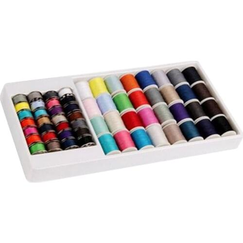 Sewing Kit of 32 Pieces Mixed 100% Polyester Hand Sewing Thread & 28 Pieces Sewing Machine Bobbins Thread