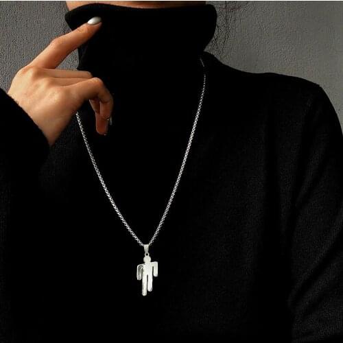 New Titanium Steel Necklace Men And Women Universal Punk Style Personality Trend Street Hip Hop Necklace Jewelry Choker