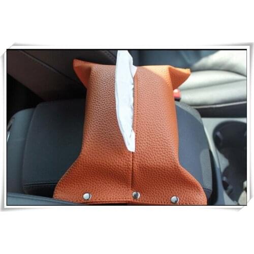 New Car Styling Creative Leather Tissue Box Sticker For Seat Arona Ateca Exeo ST Leon 3 ST SC X Toledo 4 NH 3 5P Accessories