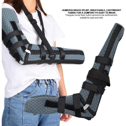 Adjustable Arm Sling Unisex Elbow Humerus Brace Splint Arm Injury Recovery Support Braces Supports Fix Correct Fracture