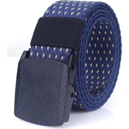 Men Army Belts Adjustable Belt Men Outdoor Travel Tactical Waist Strap with Plastic Buckle for Pants Casual Canvas Belt Cinturon