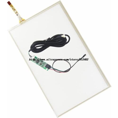 Free Tracking 7 inch 4 Wire TFT LCD Touch Panel Screen+USB Port Controller Driver Kit 165*100 For AT070TN90
