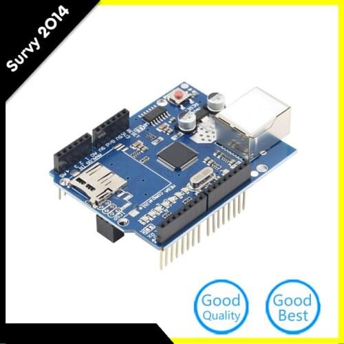 Ethernet Shield W5100 Network Expansion Board Micro SD Slot For Arduino uno diy electronics