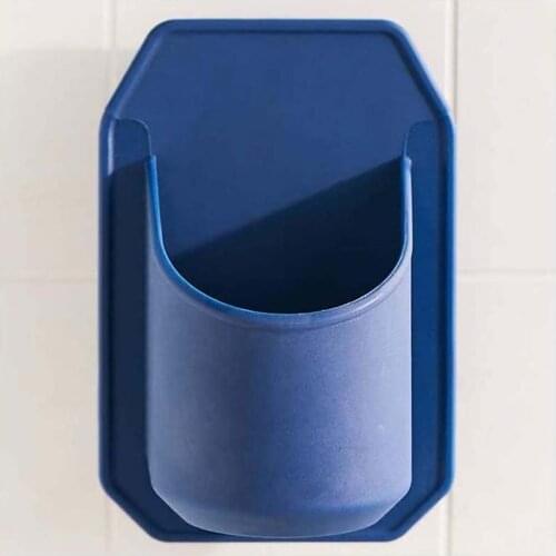 Blue Plastic Shower Can Holder Beer Rack Wine Glass Storage Rack Beverage Rack Bathroom Storage Supplies