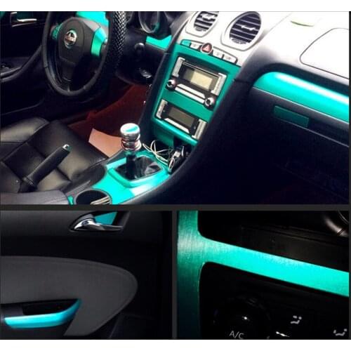 Car styling chrome Tiffany blue Brushed Metallic Vinyl Film car Sticker decal Bubble Free Brushed Metallic Car Wrapping foil