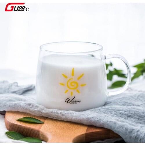 Coffee Glass Mug sun pattern Milk Tea Coffee Cup Cocktail Glass Crystal Transparent Mugs Handle Drinkware Christmas Gifts