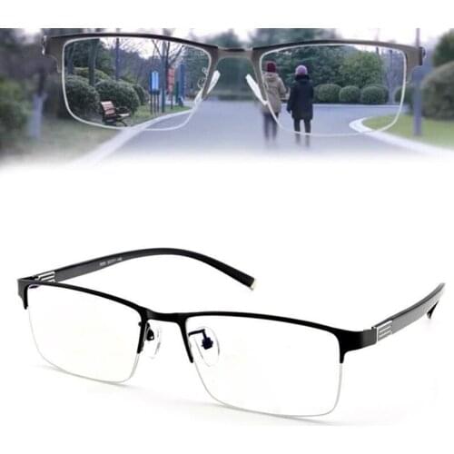 Ultralight Rimless Smart Progressive Glasses Computer Multifocal Blue Light Blocking Reader Glasses Frame For Women Men