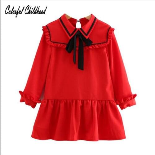 Spring Autumn Girls Princess Dress Christmas Kids Casual School Ruffle Long Sleeve Dresses For Girls Costumes Children Clothes