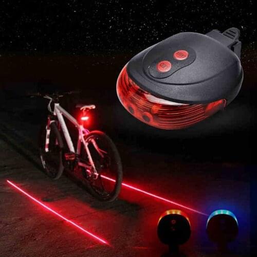 Waterproof Bicycle Cycling Lights Taillights LED Laser Safety Warning Lamp Bike Rading Lights Tail Bicycle Accessories Light