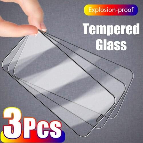 9D Tempered Glass for iPhone 7 Plus 11 Pro 8 3pcs Full Cover Mobile Phone Class for iPhone 12 Pro Max 12 Mini Screen Protector