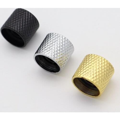 1pcs 6mm Metal Dome Tone Guitar Volume Tone Knobs Potentiometer Control Knobs For Electric Guitar Bass