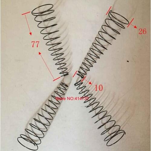 12pcd 0.8*10&26*77mm conical coil spring 0.8mm wire conical sprial compression spring, double conical spring