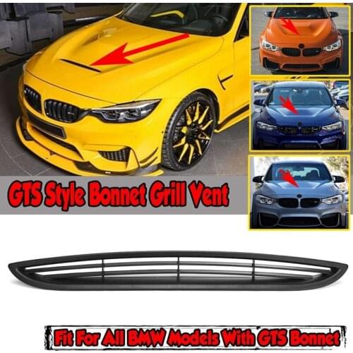2X GTS Style Car Bonnet Grill Hood Vent Cover Air Outlet for-BMW E90 E92 E93 F10 F22 G20 G30 F30 F80 F82 F83 M3 M4 M5