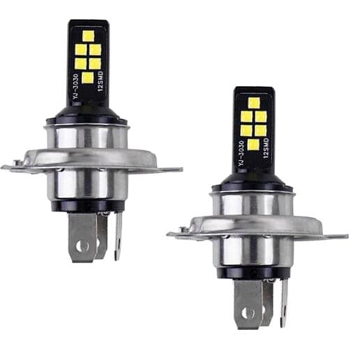 2pcs High Brightness Motorcycle Headlight Bulb Three Claws 3030 Model