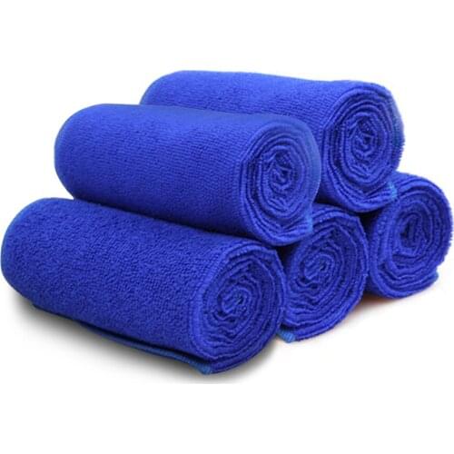 25x25cm 5/10pcs Microfiber Car Cleaning Towel Durable Automobile Motorcycle Washing Glass Duster Household Cleaning Small Towel