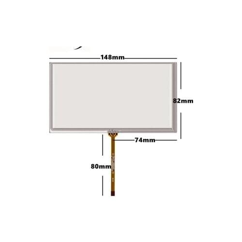 5 pcs/lot New 6 inch resistance touch screen 149*82 mm