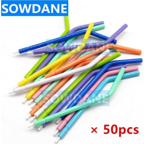 50 pcs Dental Disposable Nozzles Tips for 3 way Air Syringe Spray Dental Air Water Triple Syringe