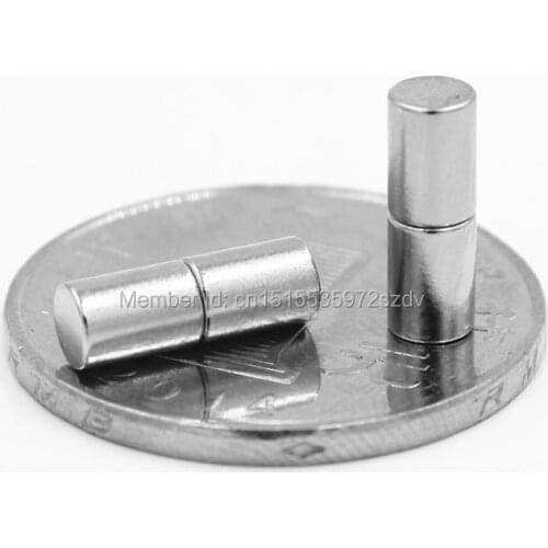 500pcs Strong Round Dia 4mm x 6mm N35 Rare Earth Neodymium Magnet Art Craft Fridge 4x6mm