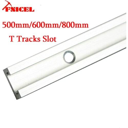 800mm Aluminium T-track Woodworking T-slot Miter Track/Slot 500mm/600mm/800mm T Tracks For Router Table Drop Shipping