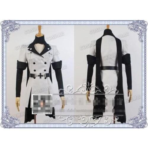 Anime! Akame ga KILL! Esdeath Uniform Cosplay Costume Custom-made Size coat dress+sleevelet+scarf+cap+stockings Free Shipping