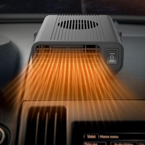 Car Heater Defroster Demister 12V/24V 120W Portable Auto Electric Heater Windshield 360 Degree Rotation ABS Heating Cooling Fan